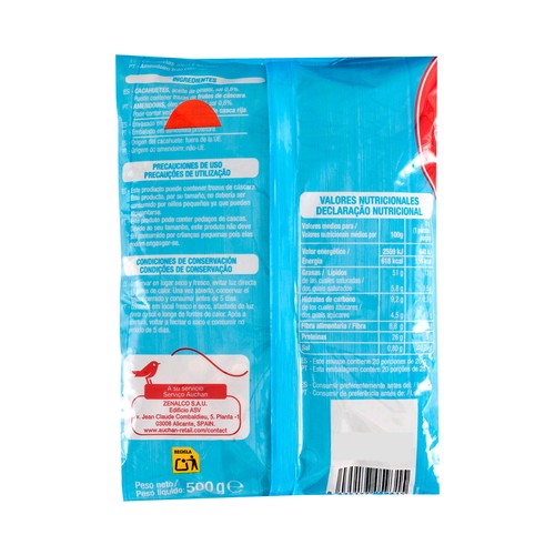PRODUCTO ALCAMPO Cacahuetes fritos y salados 500 g.