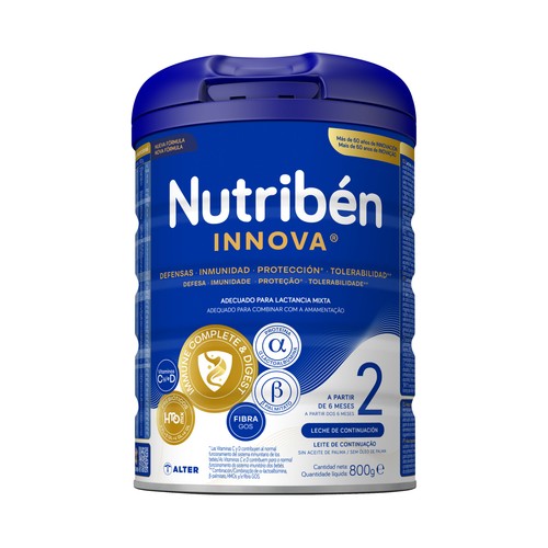 NUTRIBÉN Innova 2 Leche (2) de continuación a partir de 6 meses 800 g.