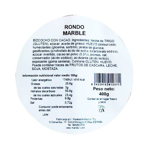 Rondo marmol 400g
