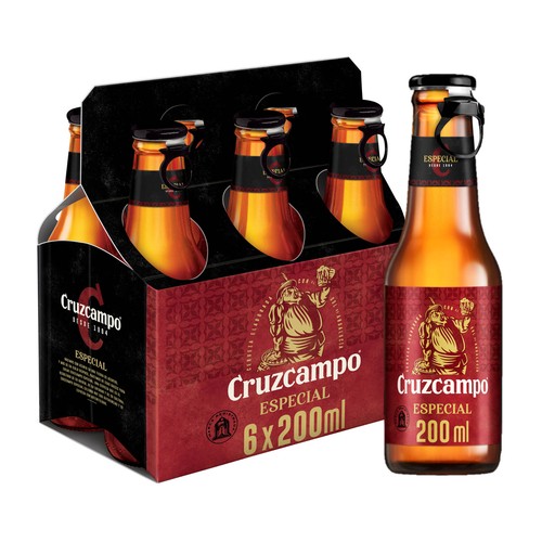 CRUZCAMPO Especial Cervezas rubias pack 6 uds. x 20 cl.