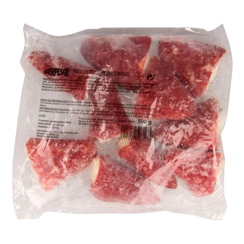 SERPESKA Pimientos del piquillo, ultracongelados y rellenos de bacao 500 g (P.N.)