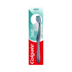 Imagen de COLGATE 360º Deep clean Cepillo de dientes medio, para limpieza interdental y de encías.