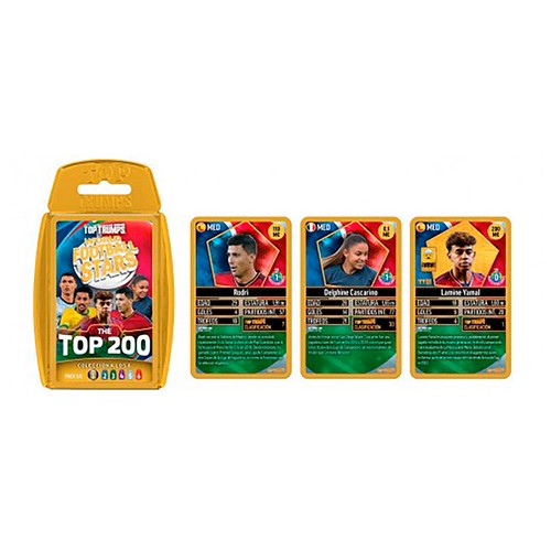 Juego de cartas Fútbol mundial - top 200 - Starter kit. TOPTRUMPS.