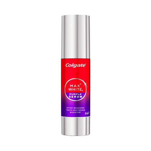 COLGATE Max white Sérum post cepillado, potenciador del blanqueado 40 ml.