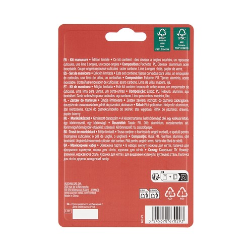 COSMIA Estuche para manicura o pedicura.