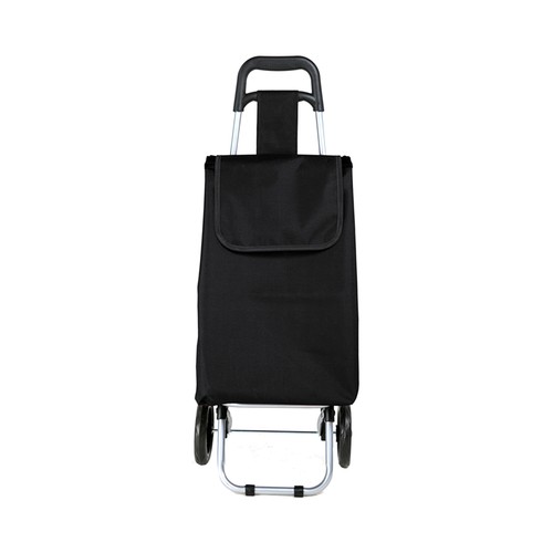 Carro de compra con 2 ruedas, color negro, 32 litros de capacidad, ACTUEL.