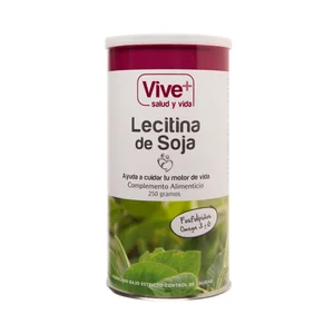 VIVE+ SALUD Y VIDA Complemento alimenticio de lecitina de soja que ayuda a cuidar tu motor de vida VIVE PLUS 250 gr,