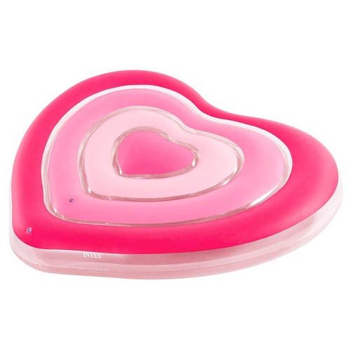 Colchoneta hinchable corazón de 135x25x155cm, INTEX.