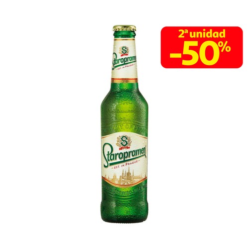 Cerveza Checa STAROPRAMEN Botella de 33 centilitros