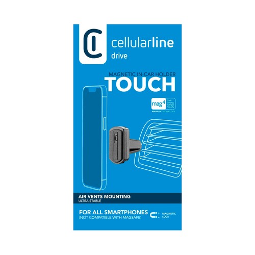 Soporte magnético para el coche CELLULAR LINE Touch para smartphones, universal