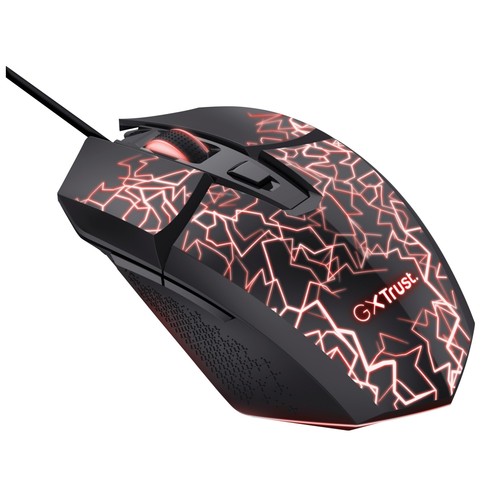 Ratón gaming con cable, iluminación LED, TRUST Felox illuminated GXT 113 