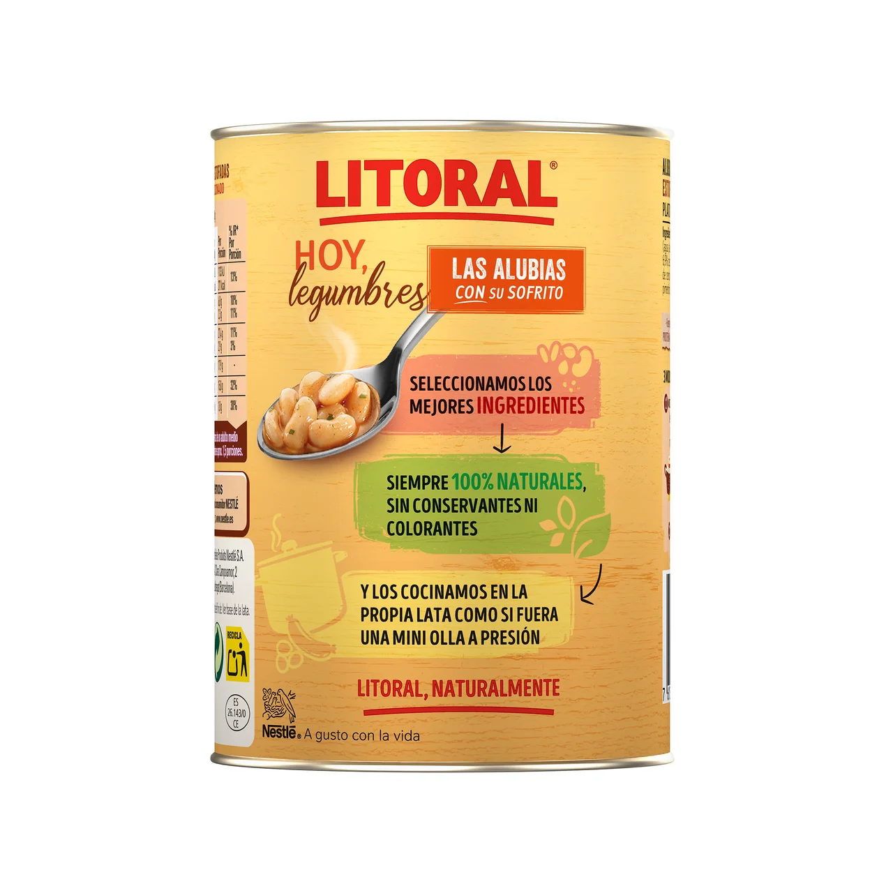Alubias estofadas con ingredientes naturales 430 g.