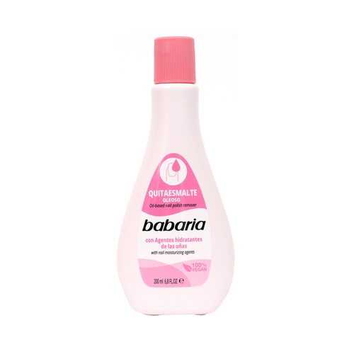 BABARIA Quitaesmalte con agentes hidratantes de las uñas  200 ml.