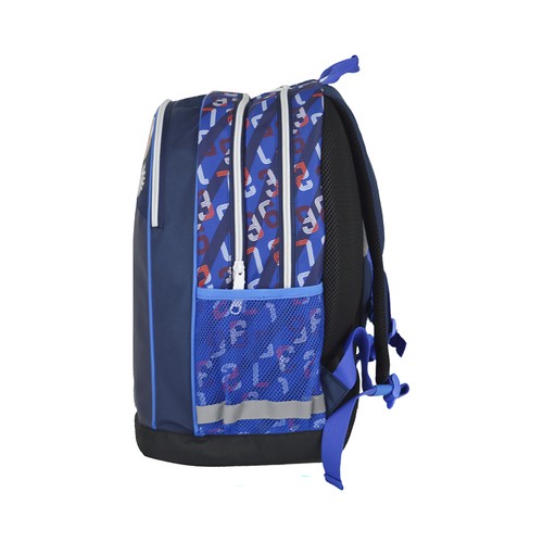 Mochila juvenil de 43cm, 2 compartimentos, color azul, ALCAMPO.