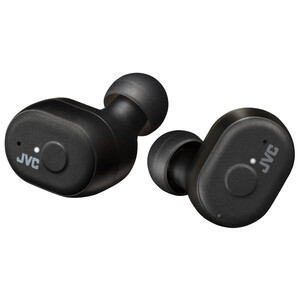 Auriculares deportivos bluetooth tipo cuello JVC HA-A11T-BN, estuche cargador, micrófono, color negro.