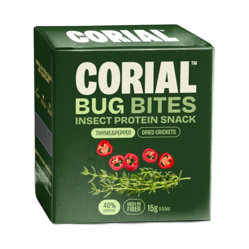 CORIAL Grillos secos con tomillo y pimienta 15 g.