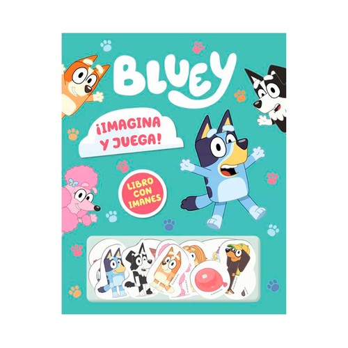 Bluey. Libro juguete imagina y juega, libro con imanes. BEASCOA.