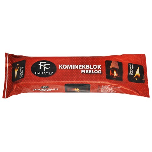 Tronco de encendido compacto de1kg, FIRE FAMILY.