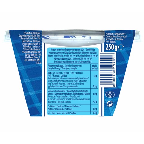 GALBANI Ricotta de italia GALBANI 250 g.