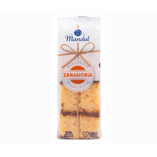 MANDUL Bizcocho de zanahoria 300 g.