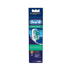 Pack de 3 recambios de cepillo dental eléctrico ORAL-B Dual Clean EB417.