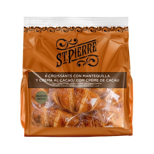 ST. PIERRE Croissant de chocolate 6 uds. 288 g.