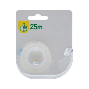 Imagen de Cinta adhesiva con dispensador transparente, 25 metros de celo PROUDUCTO ECONÓMICO ALCAMPO.
