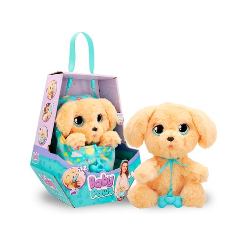 Peluche interactivo Baby Paws Love & Care Labarador, con varios sonidos, inclye pilas, 24 cm, 
