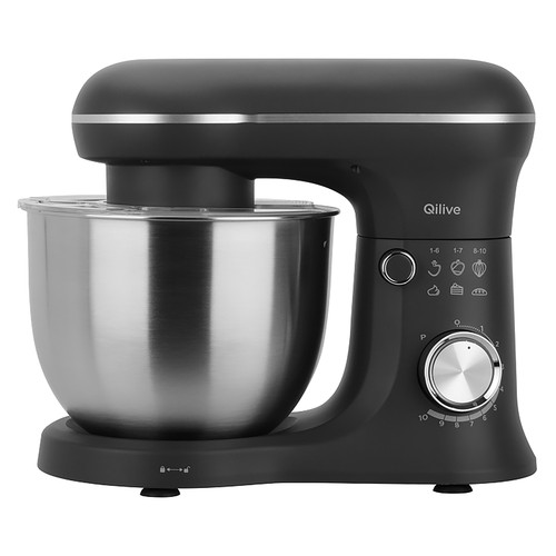 Robot pastelero QILIVE Q.5623, 1300W, 10 velocidades, 3 programas, incluye 3 accesorios.