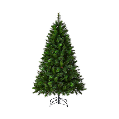 Abeto navideño con 890 ramas pie metal de 210 centímetros, ACTUEL.
