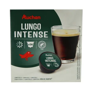 PRODUCTO ALCAMPO Café en cápsulas Lungo Intenso I7, 16 uds.