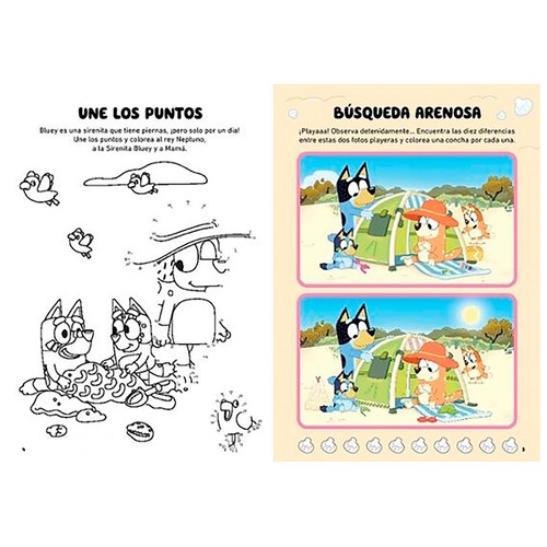 La playa de Bluey. Actividades para las vacaciones.