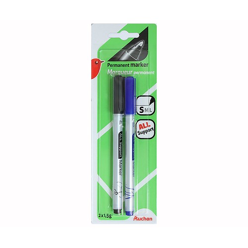 Marcadores Para Cd´S Azul Y Negro 2Uds ALCAMPO