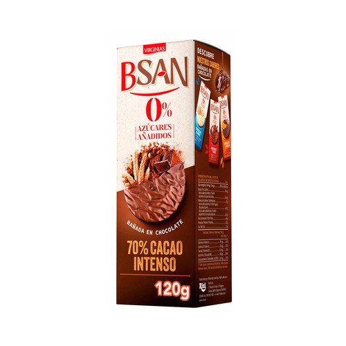 BSAN Galleta chocolate cacao sin azúcar añadido120 g.