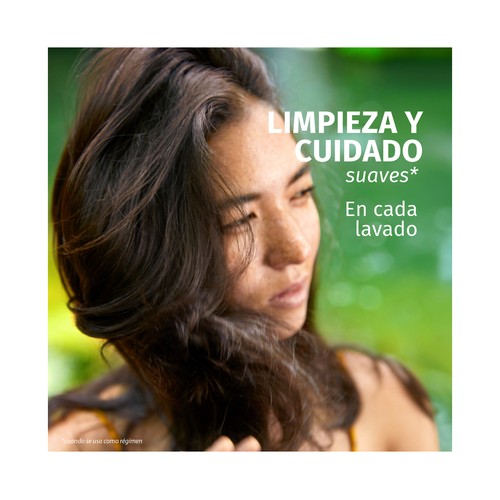 HERBAL ESSENCES Champú purificante con aroma a menta, para todo tipo de cabellos 350 ml.