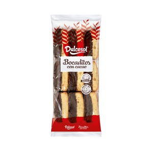 Imagen de DULCESOL Bocaditos Bizcochitos con cacao 250 g.