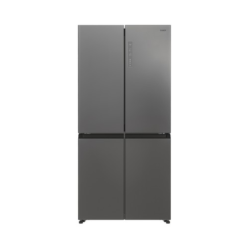 Frigorífico americano 4 puertas CANDY CFQQ5T817EPS gris oscuro, No Frost, clasificación energética: E, H: 181,5cm, A: 83,3cm, F: 65cm, capacidad total: 467L.