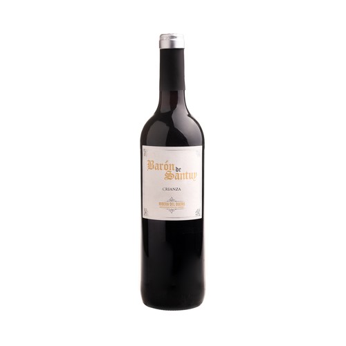 Vino tinto crianza con denominación de origen Ribera del Duero BARÓN DE SANTUY botella de 75 cl.