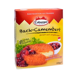CASA WESTFALIA Camembert rebozado prefrito con salsa de arándanos CASA WESTFALIA 350 g.