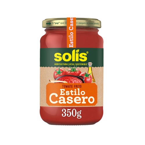 SOLÍS Tomate frito estilo casero frasco de 350 g.