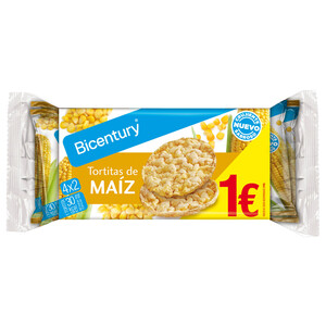 Imagen de BICENTURY Tortitas de maiz 60 g.