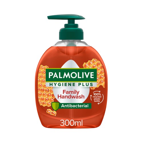 Jabón de manos líquido con crema hidratante y acción antibacteriana PALMOLIVE 300 ml.