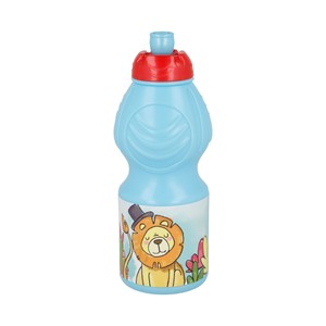 Botella sport infantil color azul diseño animales