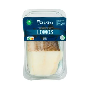 Lomo bacalao desalado 2x135 gr.