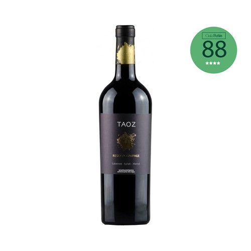 Vino tinto reserva con denominación de origen Somontano TAOZ botella de 75 cl.