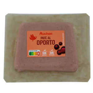 AUCHAN Paté al Oporto sin gluten y sin lactosa 75 g. Producto Alcampo