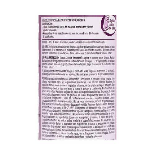 ORION Insecticida aerosol floral, mata y protege 600 ml.