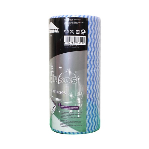 ROZENBAL Bayetas absorbentes en rollo multiusos ROZENBAL 50 uds.
