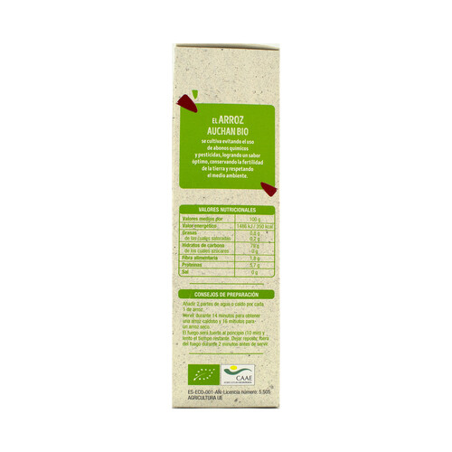 ALCAMPO ECOLÓGICO Arroz semilargo ALCAMPO ECOLÓGICO 500 g.