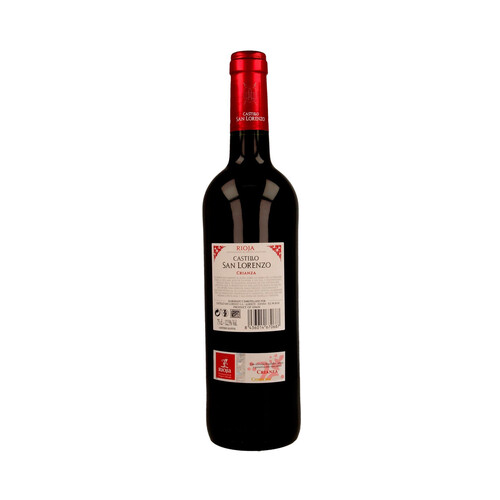 CASTILLO SAN LORENZO  Vino tinto crianza con D.O. Rioja botella de 75 cl.